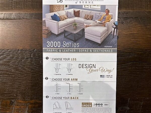 Customizable Smith Brothers Sectional - 3000 Series - Image 2