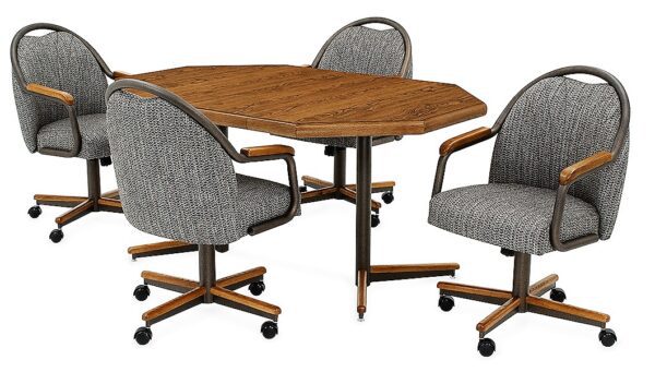 Customizable Chromcraft Caster Chair Dining - Custom Dining - Image 5