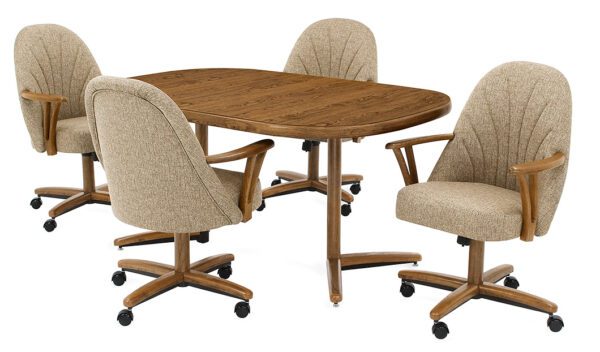 Customizable Chromcraft Caster Chair Dining - Custom Dining - Image 5