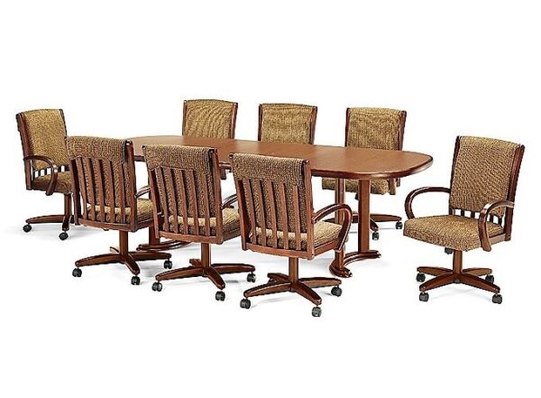 Customizable Chromcraft Caster Chair Dining - Custom Dining - Image 4
