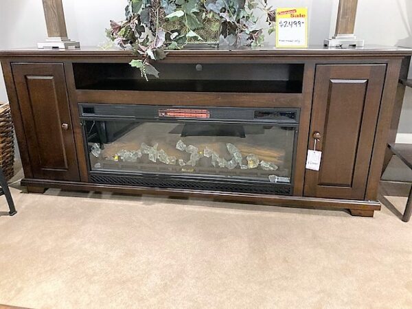 Amish made TV Console w/ Fireplace