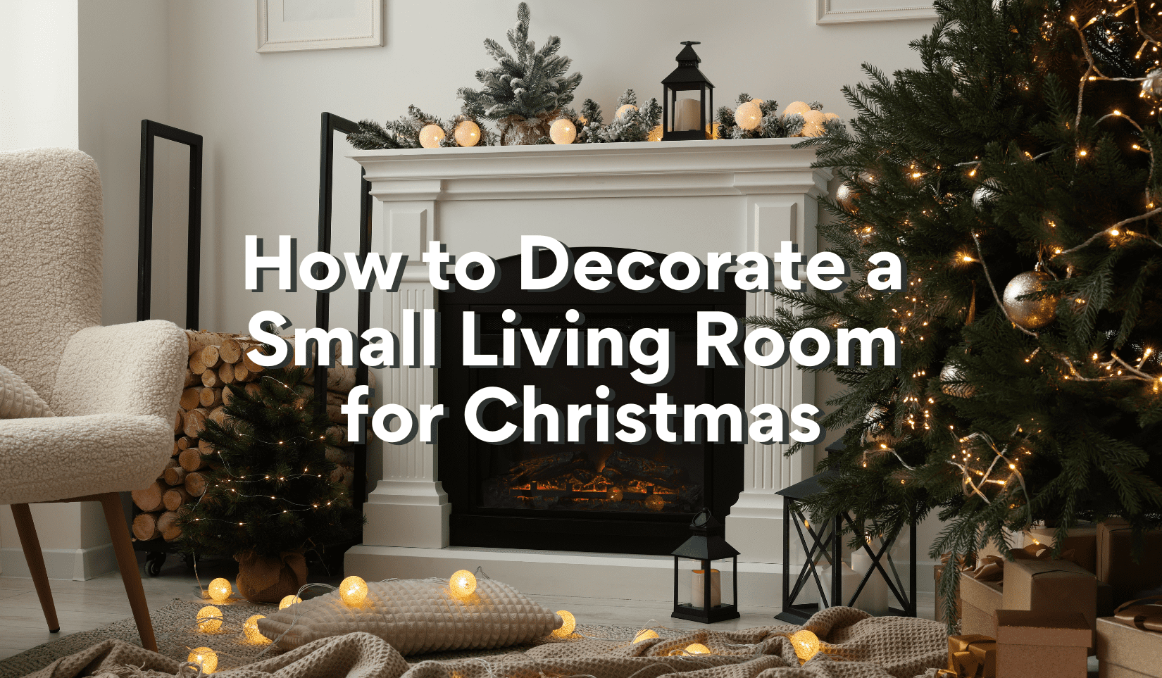 how to decorate a small living room for christmas