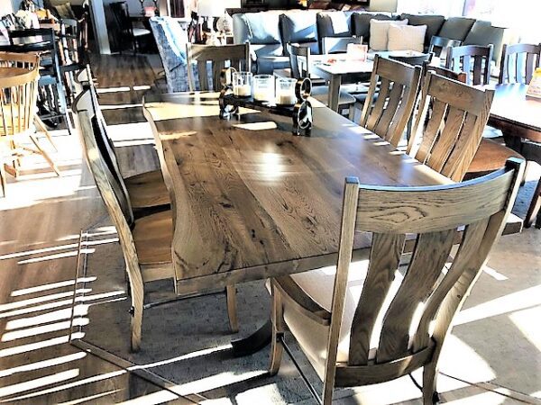 Amish Made Live Edge Table - Customizable Dining Set