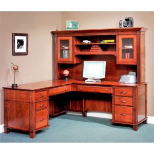 Customizable Arlington Office - Amish Custom