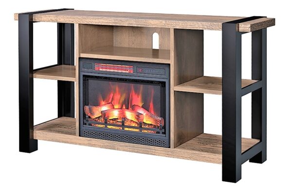 Customizable Amish made Fireplace TV Console - Durango