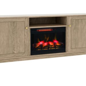 Customizable Manhatten TV Console w/ Fireplace