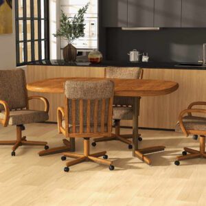 Customizable Chromcraft Caster Chair Dining - Custom Dining
