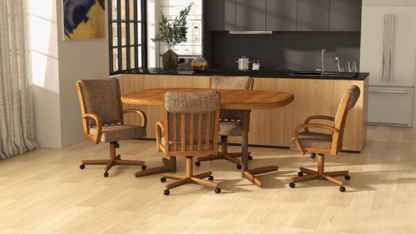 Customizable Chromcraft Caster Chair Dining - Custom Dining