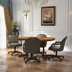 Customizable Chromcraft Caster Chair Dining - Custom Dining