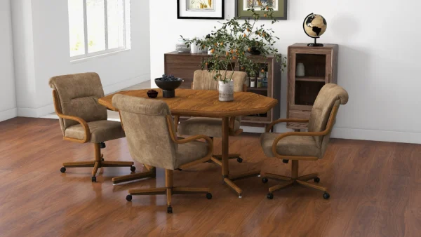 Customizable Chromcraft Caster Chair Dining - Custom Dining