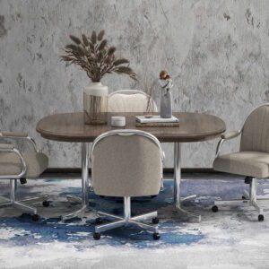 Customizable Chromcraft Caster Chair Dining - Custom Dining